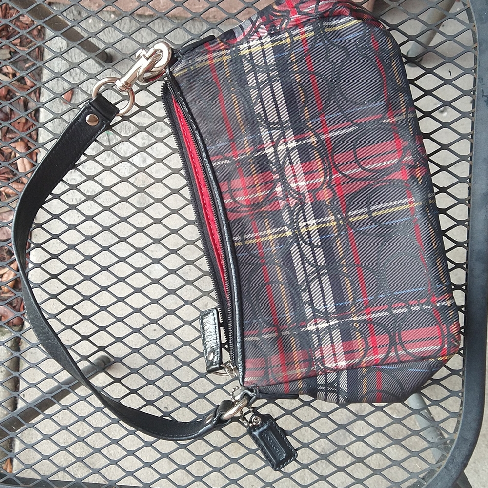 Coach plaid small purse